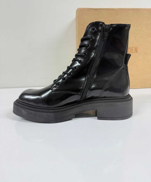 STEVE MADDEN Chiney Leather Black Boots (Нови) - Размер 39 (25 см стелка)