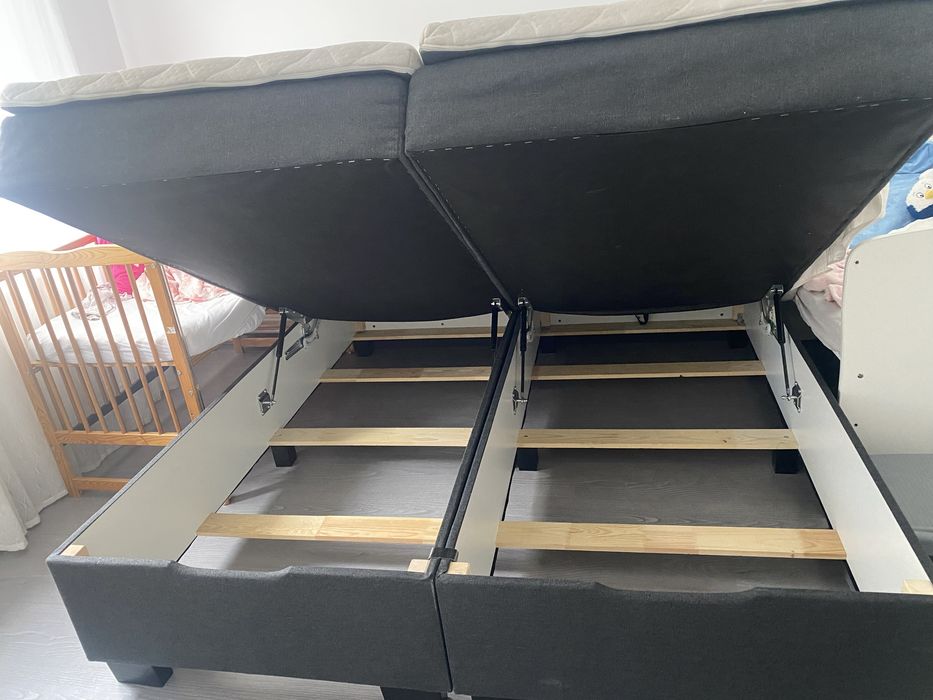 Vând pat boxspring 180/200