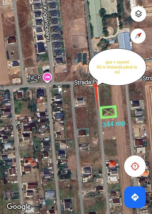 Vând teren intravilan construibil în Com. Berceni. 344 mp