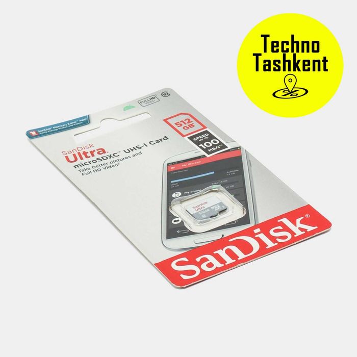 Карта памяти Sandisk микро сд 512 gb 100mb/s micro sdxc (Dostavka Bor)