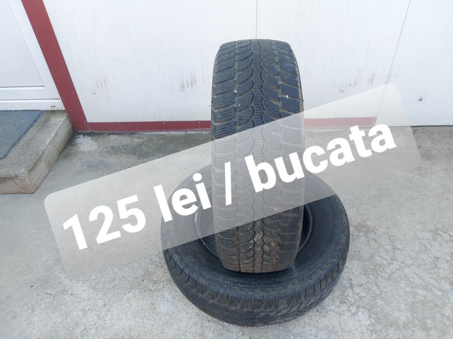125 lei bucata! Doua anvelope M+S/IARNA 215 65 16 Bridgestone dot 2021