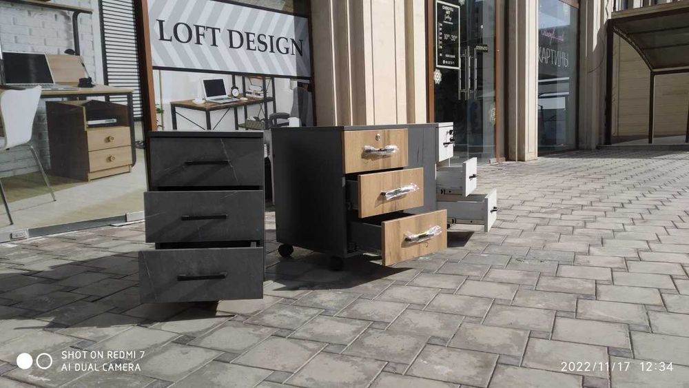 мебель Офисный  Тумба ящик шкаф tortma galadon shaf loft