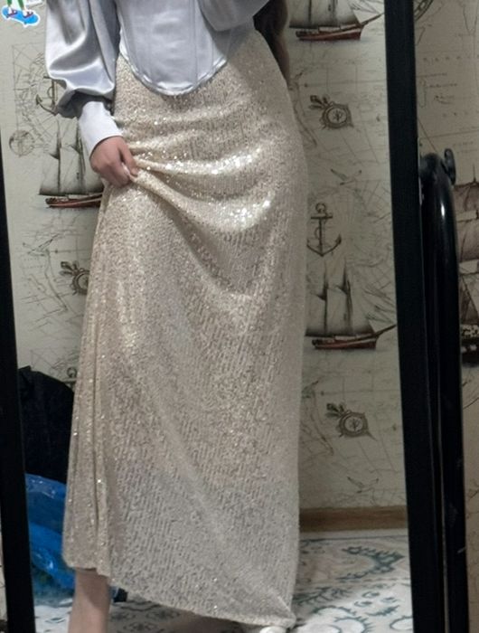 вечерняя юбка с блетсками