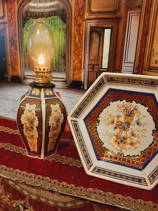 lampa cu petrol & centru de masa