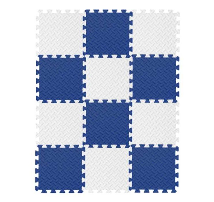 Игровой детский коврик-пазл, моющийся, 120 * 90 * 2.5 см, 12 пазлов