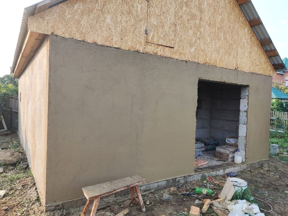 Левкас стен, штукатурка