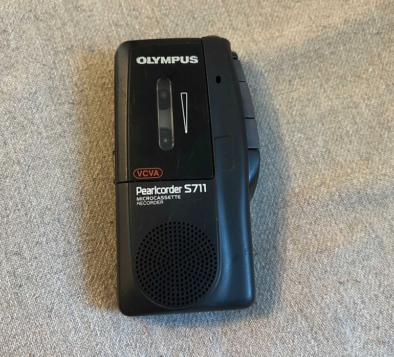 Reportofon Olympus Pearlcorder S711 microcassette functional