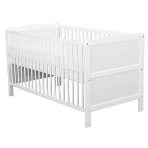 Кошара 2 броя за бебе ,размер 70×140,става на легло,дървено е+ матрак