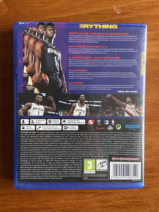 Игра За PS5 NBA 2K21