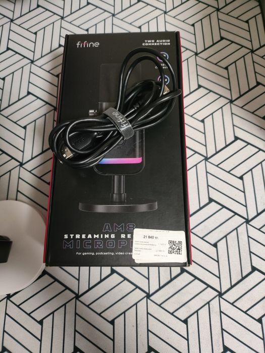 Микрофон Fifine AM8 Белого цвета