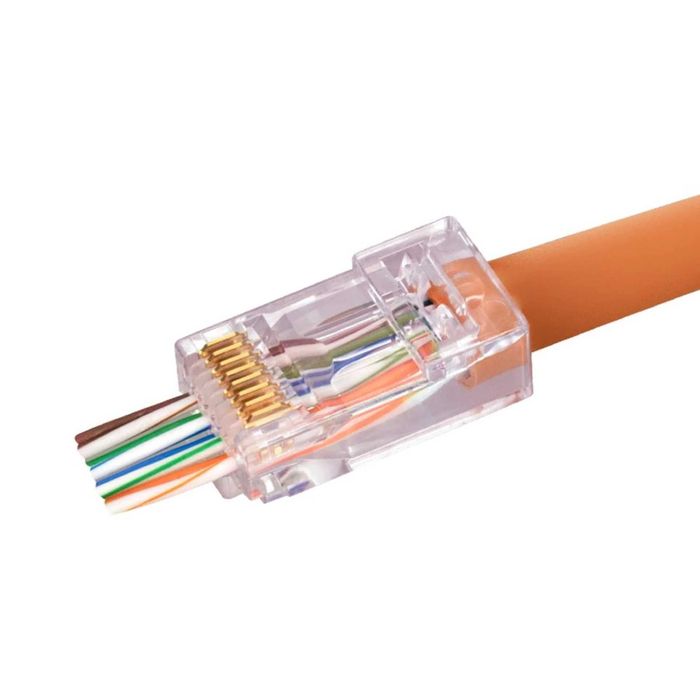Коннектор сквозной Pixietech RJ-45 cat.6