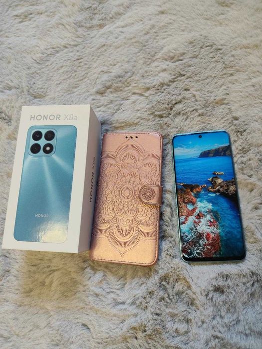 Telefon Honor X8a, Dual SIM, 128/6GB RAM, 4G, Cyan Lake - impecabil