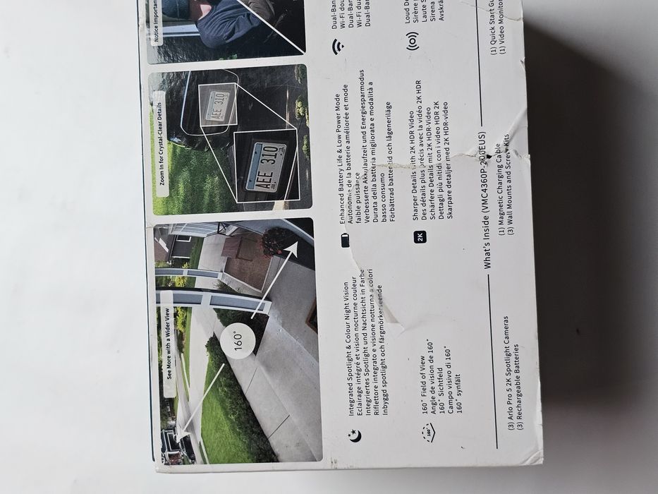 Cameră de securitate Arlo Pro 5 + USB SmartHub, video HDR 2K