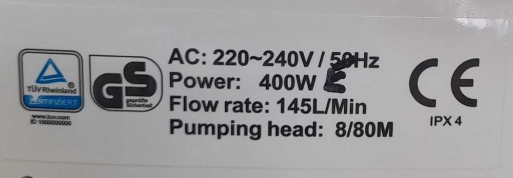 Канализационный фекальный насос ахлат сувга номас 400E