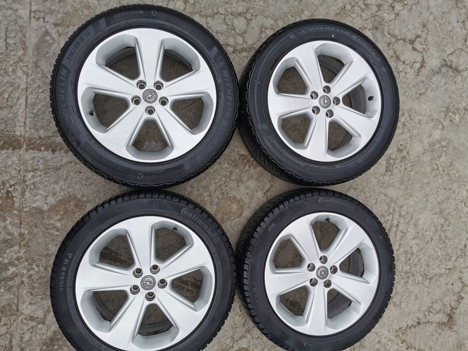 4 зимни + 4 летни гуми + 4 джанти 18 - ски за Опел Мока Opel Mokka