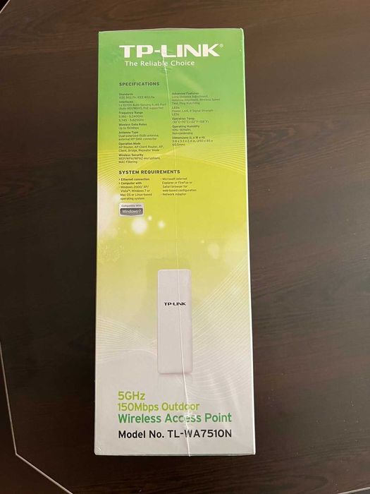 TP-LINK -WA5210G-2.4GHz/CPE610-5GHz/WA7510N-5GHz