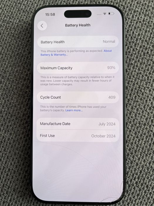 Apple Iphone 16 pro 128gb Black Titanium