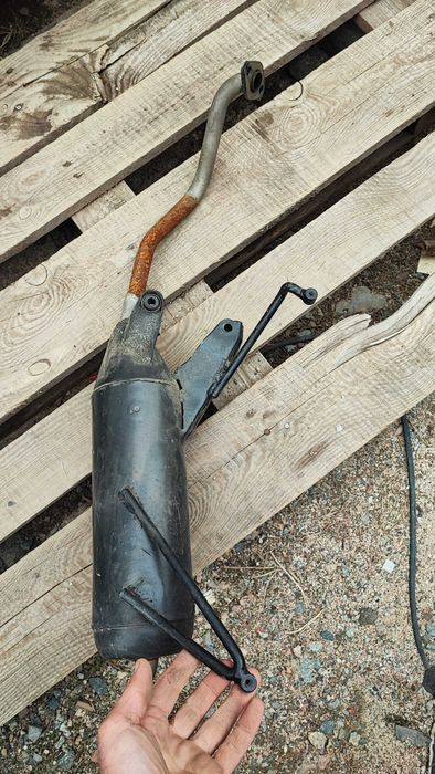 Глушитель японский, для мопеда Хонда 110 куб.см