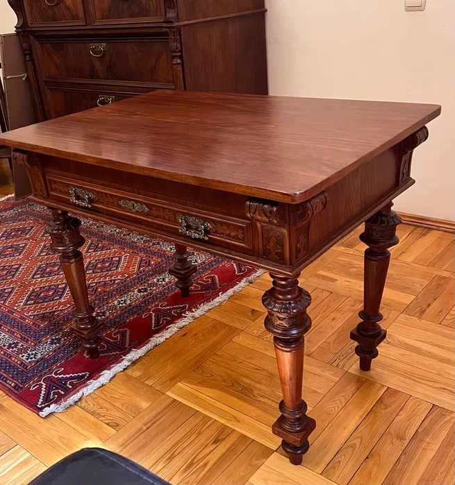 Антикварный письменный стол консоль из красного дерева Россия 19 век