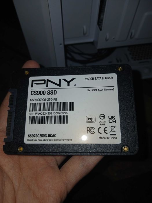 SSD PNY SSD CS900 SATA 2.5" 250GB, Scriere 500 MB/s,Citire 535 MB/s