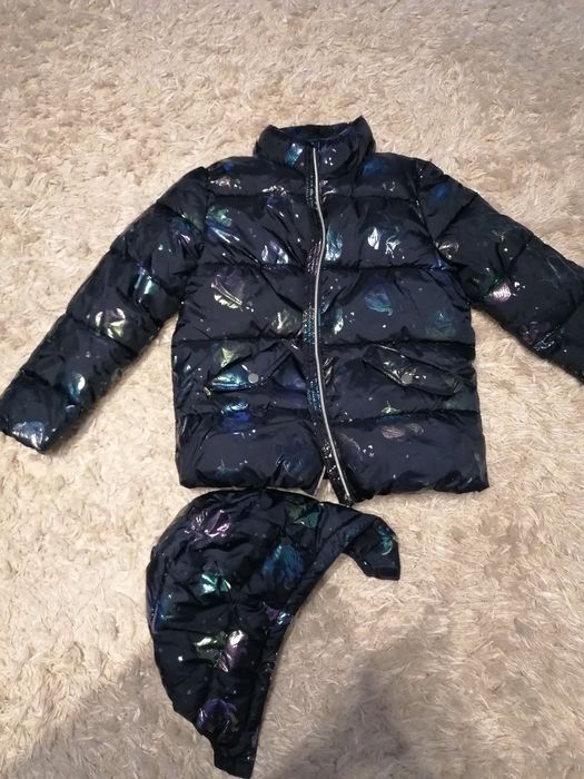 Geaca fetita cu unicorn H&m 9-10 ani(140)