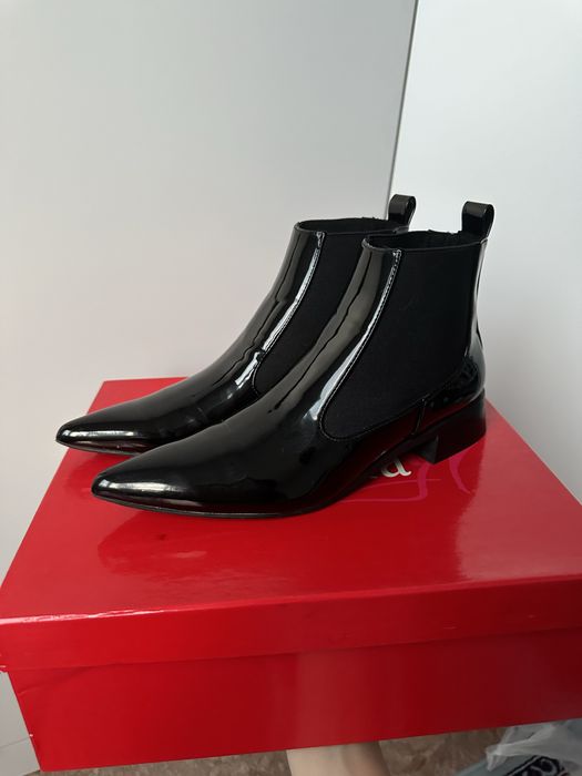 ZARA НОВЫЕ осенние полусапожки лаковые