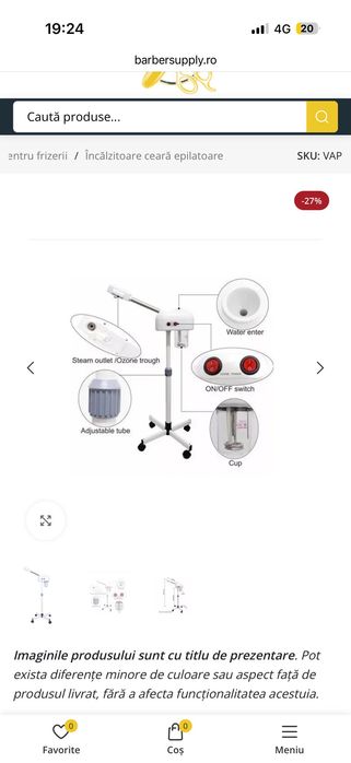Vapozon cosmetic stare foarte bună