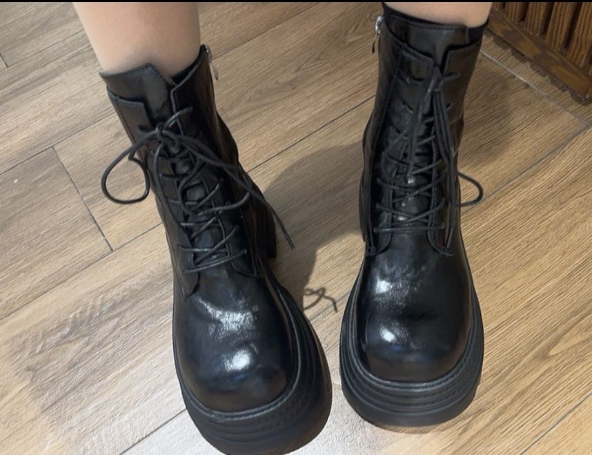 сапоги на высокой платформе