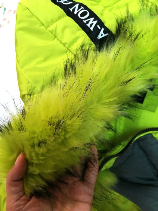 Като нов , Зимен елек, неонов цвят размер М/Л   размер M/L