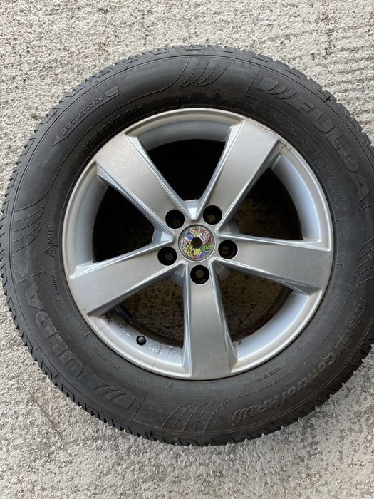 Set jante aliaj R16 5x105 Opel cu anvelope de iarna 215 65 R16