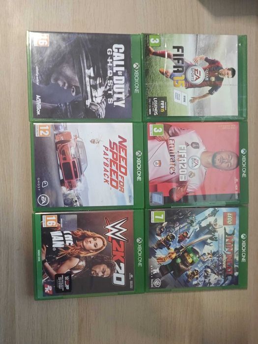 Xbox One S - 500 GB - 2 Controllere & 6 Jocuri - Perfect functional - Curatat intern