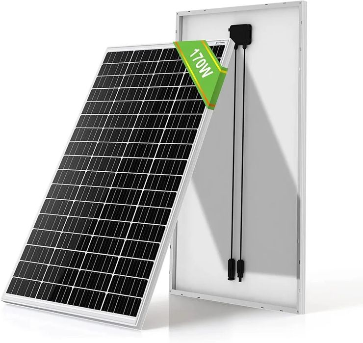 Монокристален Соларен Панел ECO-WORTHY, 170W, 12V