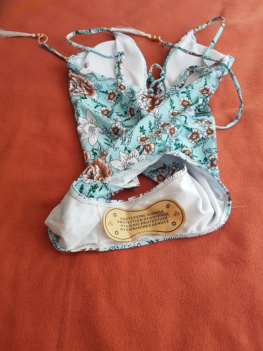 Costum de baie intreg, albastru turquise