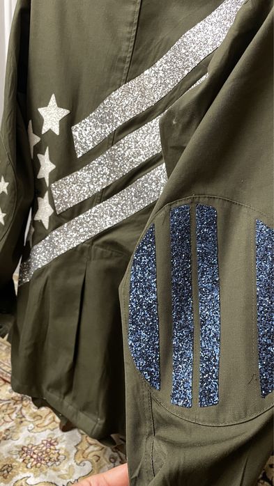 Куртка/бомбер со стрзами