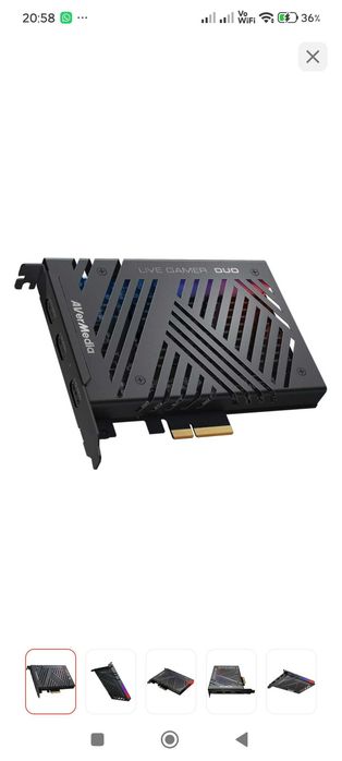 Карта видеозахвата AverMedia Live Gamer DUO GC570D