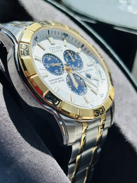 Ceas Citizen  Eco Drive Perpetual Calendar Chronograph Date la cutie ! 10/10! Model rar !