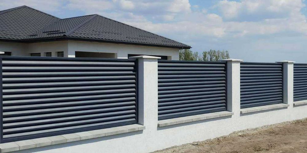 Garduri din panou tip jaluzele, sipca metalica, alte modele de vanzare