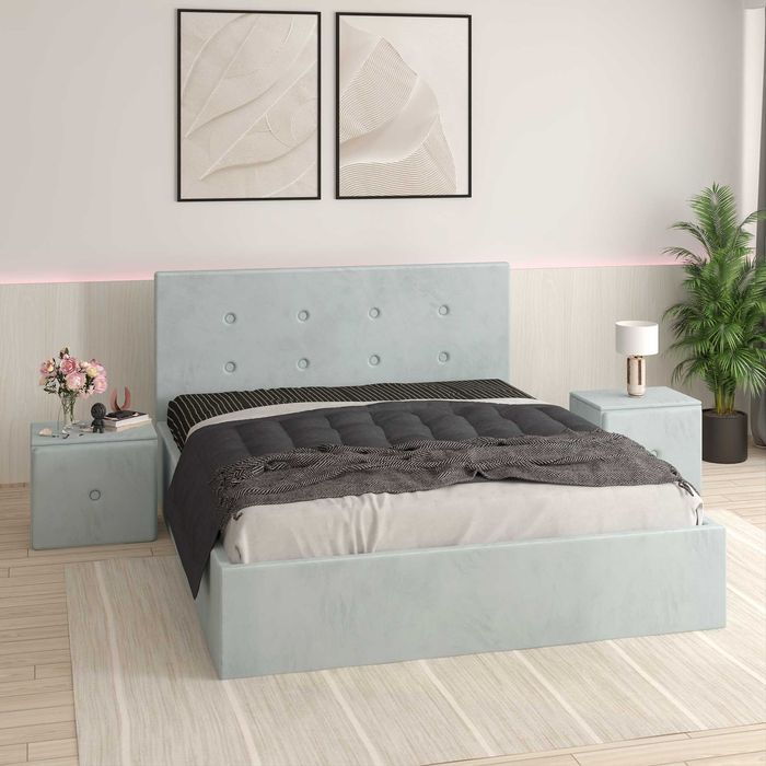 Pat tapițat Catalin, toate dimensiunille disponibile si toate culorile