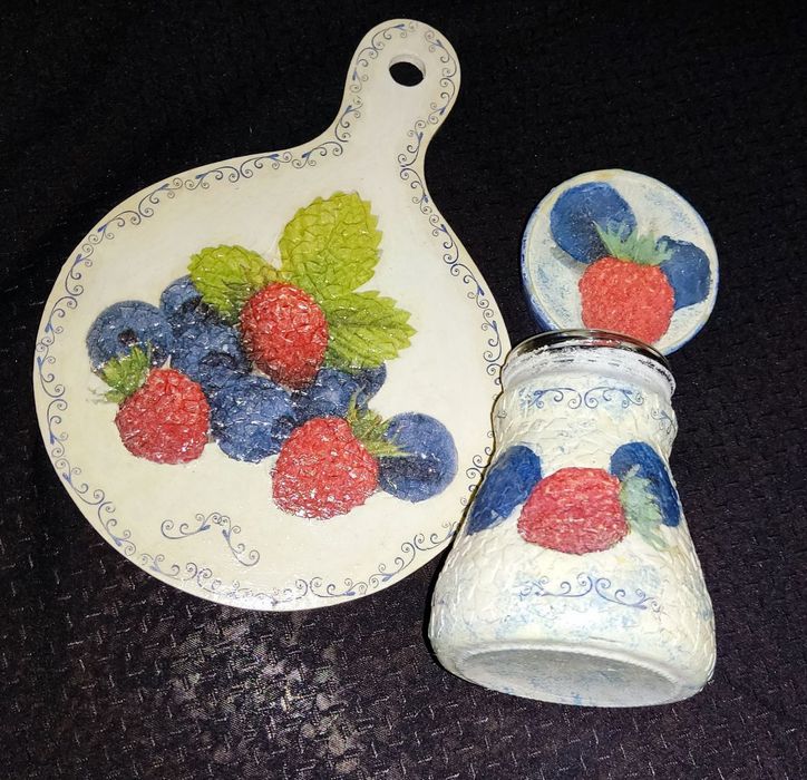 Кухонный набор декупаж ручная работа