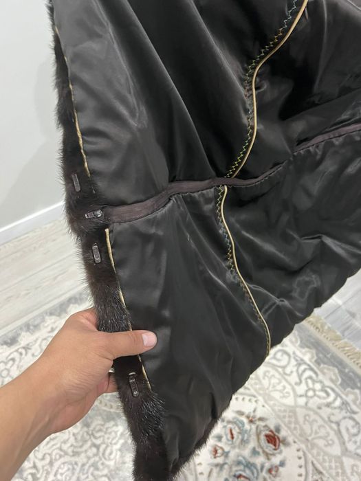 Шуба норковая черный