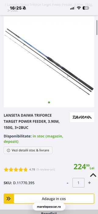 Feeder Daiwa Triforce + Mulinetă Okuma Carbonite