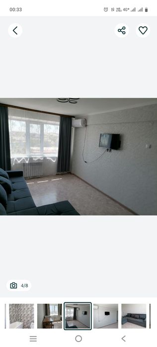 Квартира долгосрочно 1комнатная