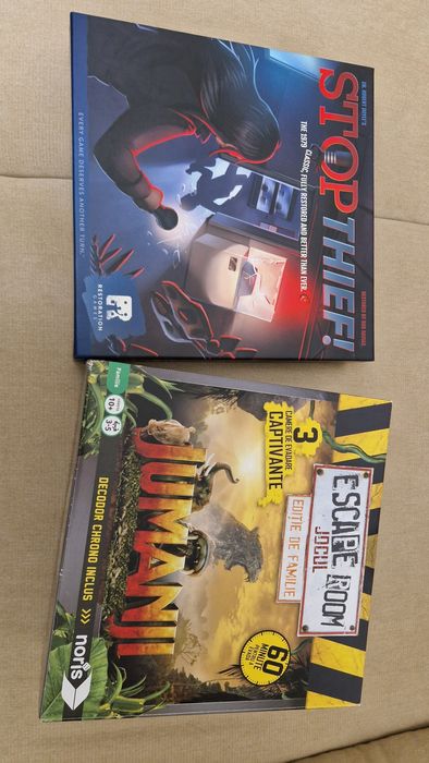 Escape room JUMANJI si Stop Thief. jocuri de societate