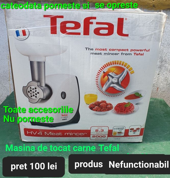 Masina tocat carne Tefal completa / Nefunctionala