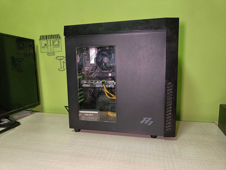 RTX 4060 Ti 16GB VRAM / Ryzen 7 5800X / 64GB DDR4 / 1TB NVMe - Компютър за Видео монтаж