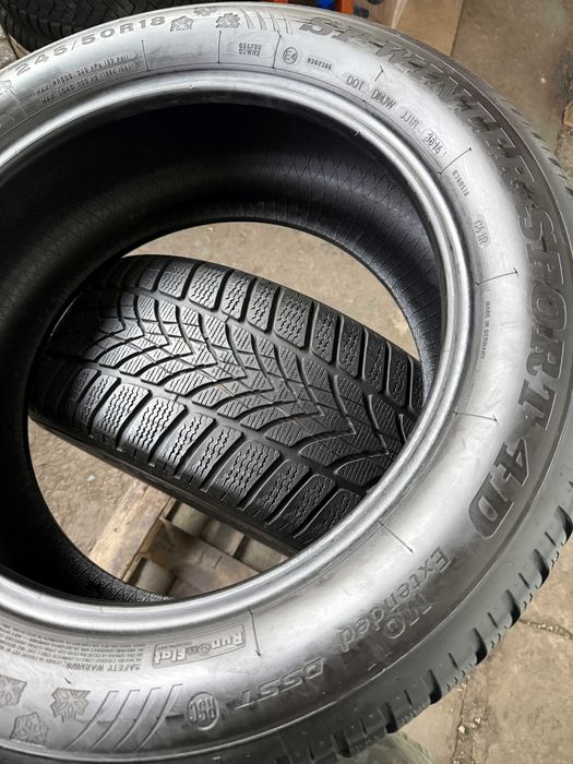 2x Anvelope Iarna 245/50 R18 runflat - Dunlop  Winter Sport 4D MOE DSS