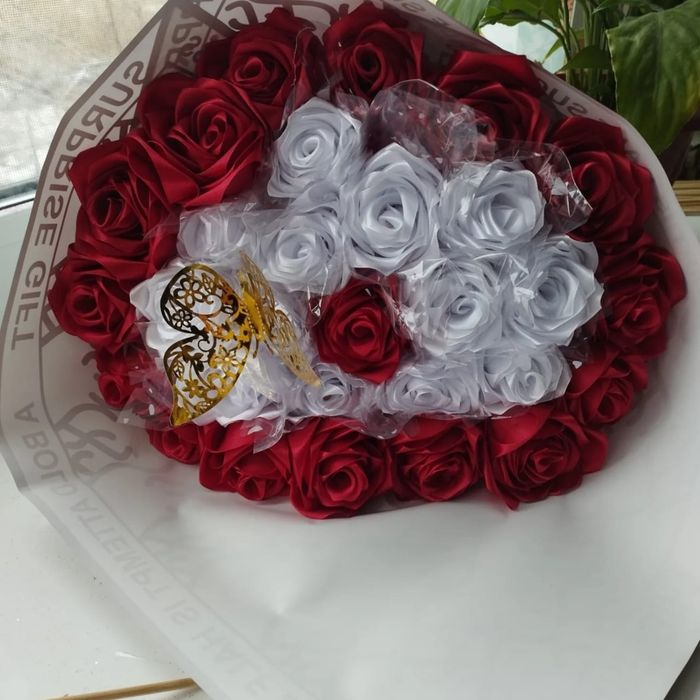 Букеты красивые из атласных лент