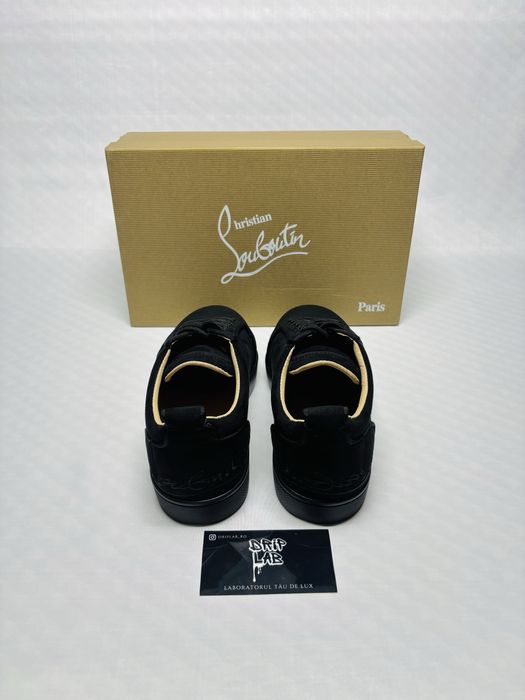 Christian Louboutin Low piele intoarsa negru 41