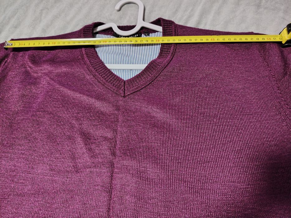 Pulover bărbați ,50% bumbac,mangenta