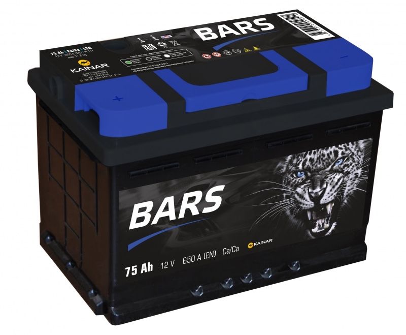 Аккумулятор Барс 75 ампер